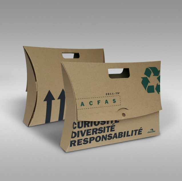 mallette promotionnelle carton recyclé