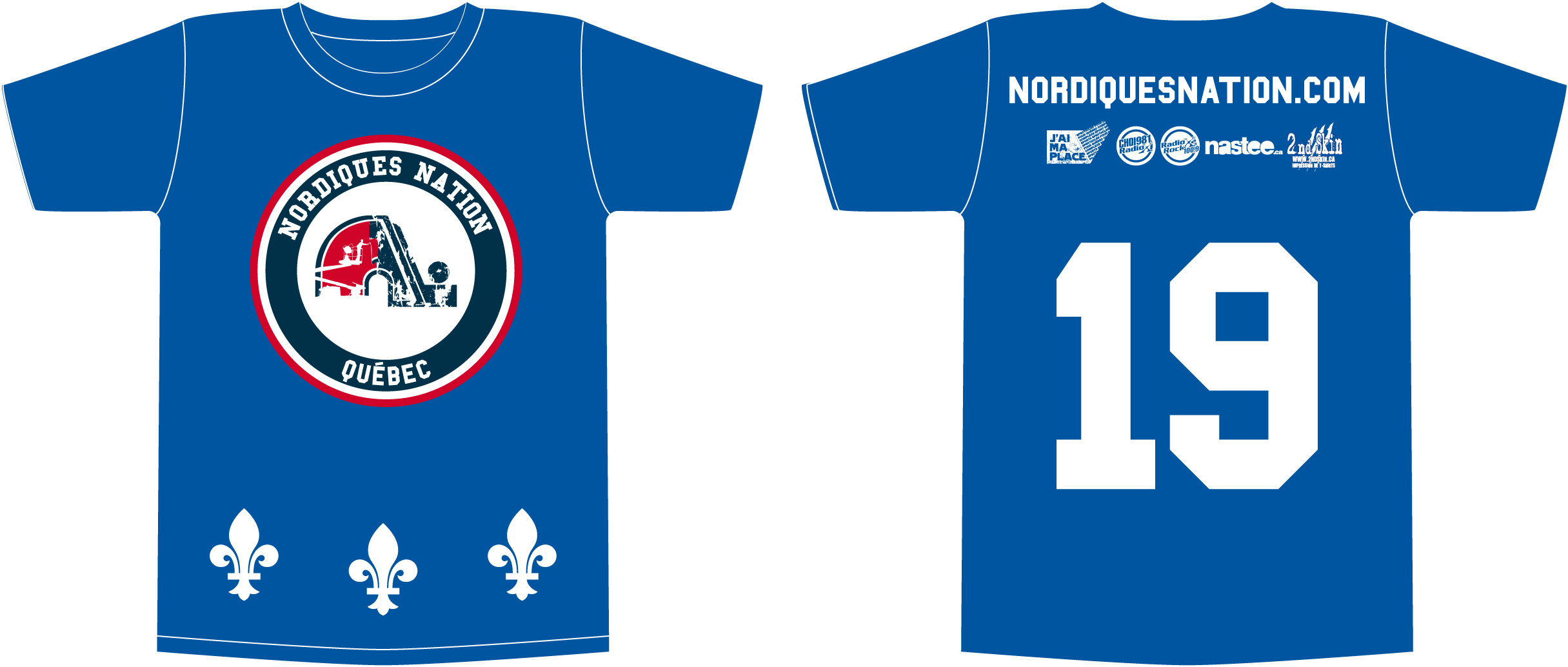 t-shirt Nordiques Nation