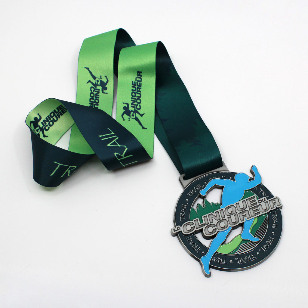 médaille personnalisée pour la course à pied