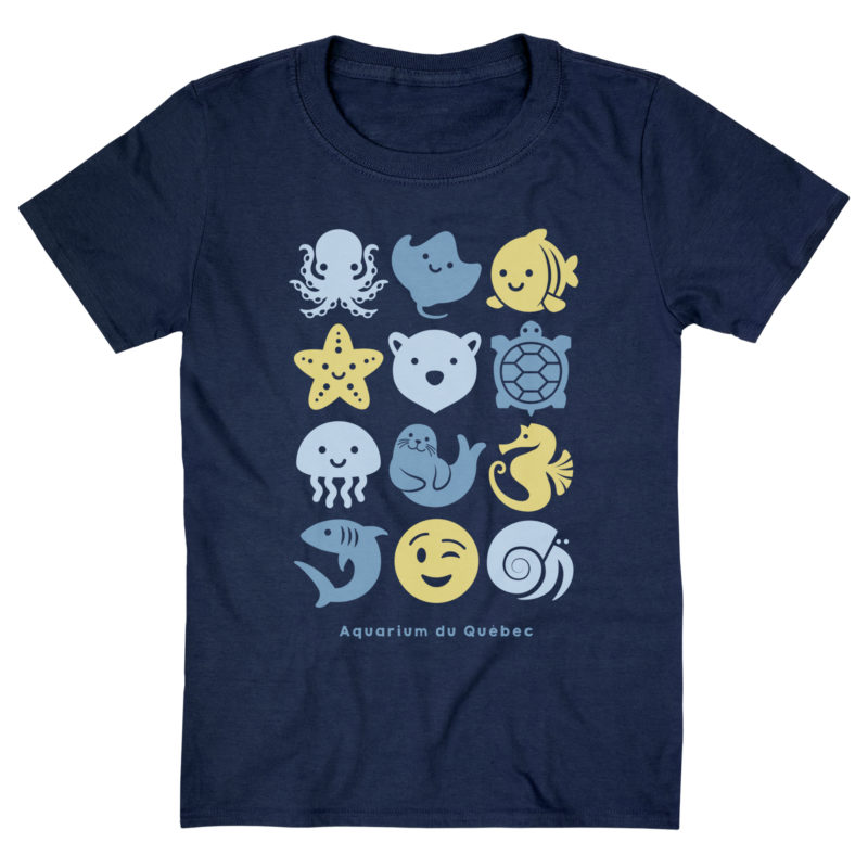 t-shirt enfant aquarium du québec