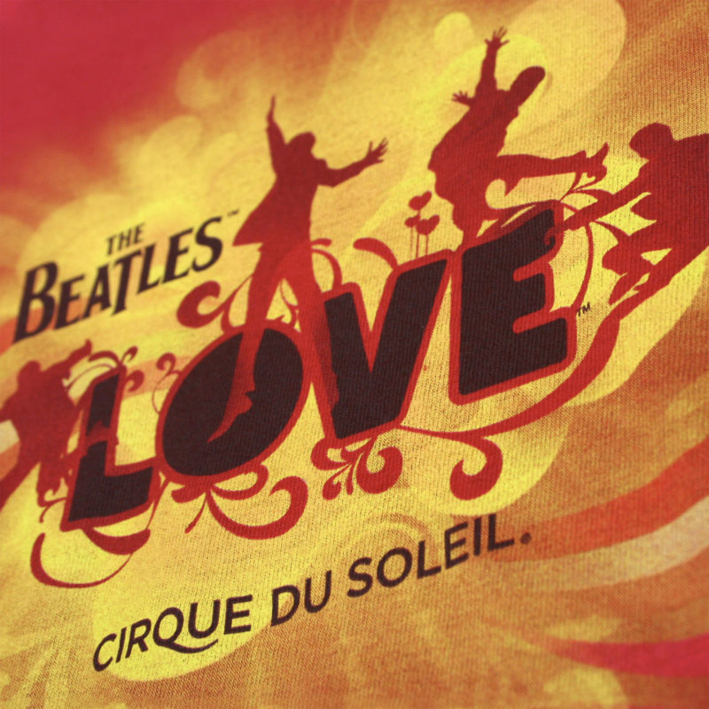 T-shirt promotionnel Love cirque du soleil