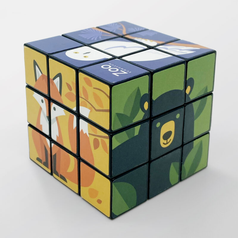 Cube Rubik entièrement personnalisé pour Zoo Ecomuseum