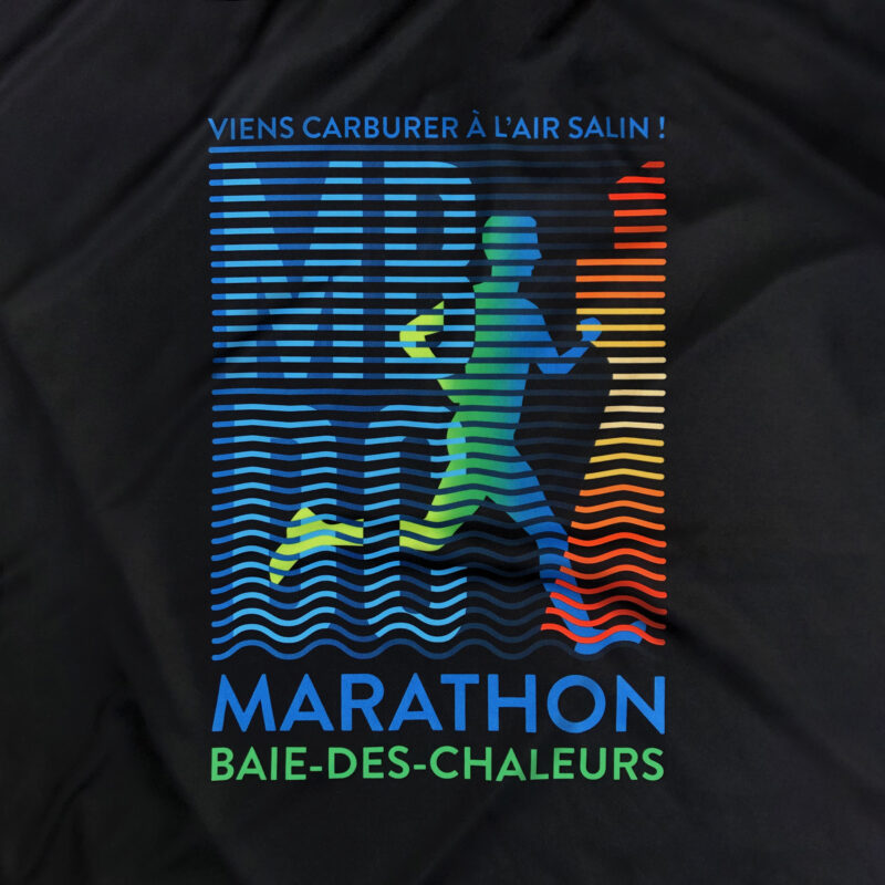 t-shirt pour le marathon Baie-des-chaleurs