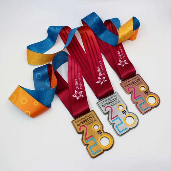 Médaille pour les Championnats Québécois de gymnastique et trampoline 2020