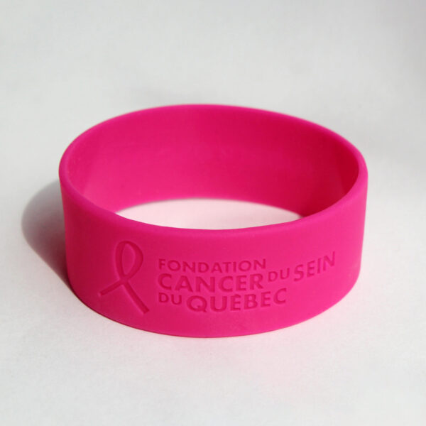 Bracelet en silicone Fondation Cancer du Sein