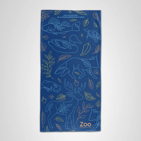 Foulard tubulaire sublimé pour le Zoo Ecomuseum